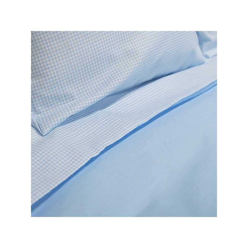 Funda nórdica vichy azul