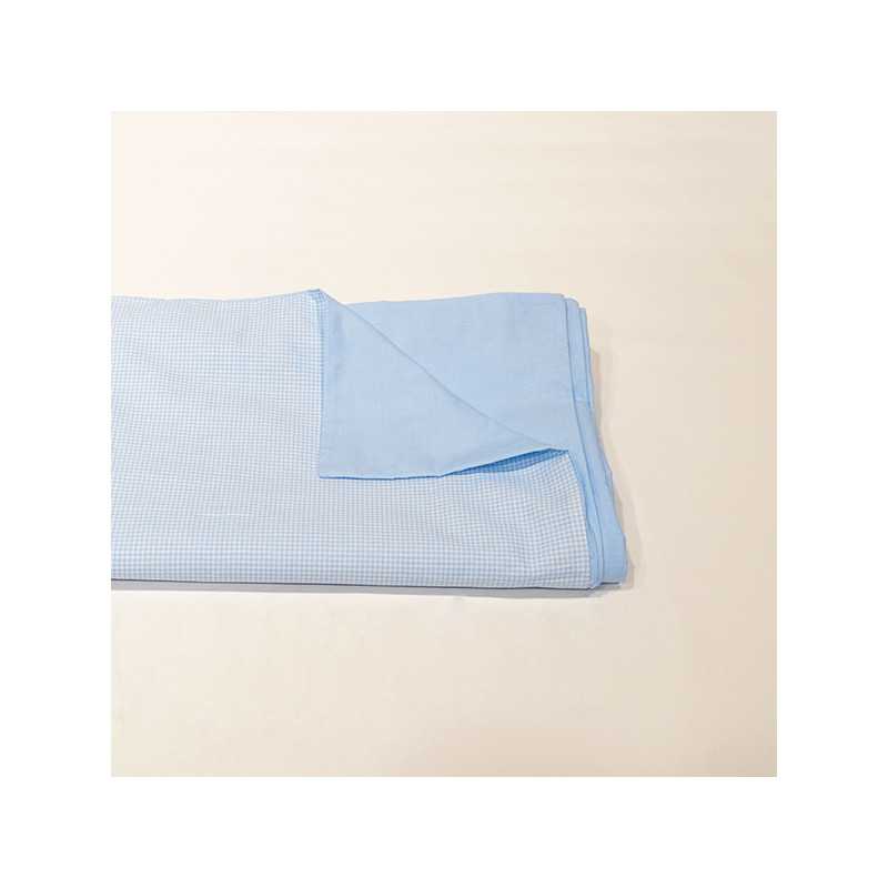 Funda nórdica vichy azul