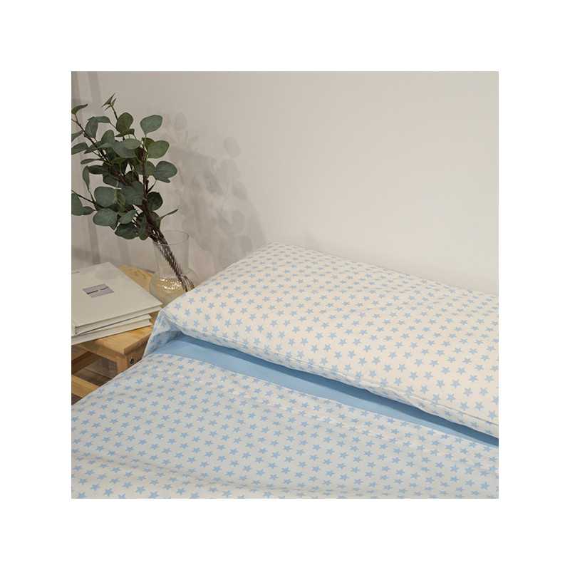 Juego sábanas Estrellas azul largo especial