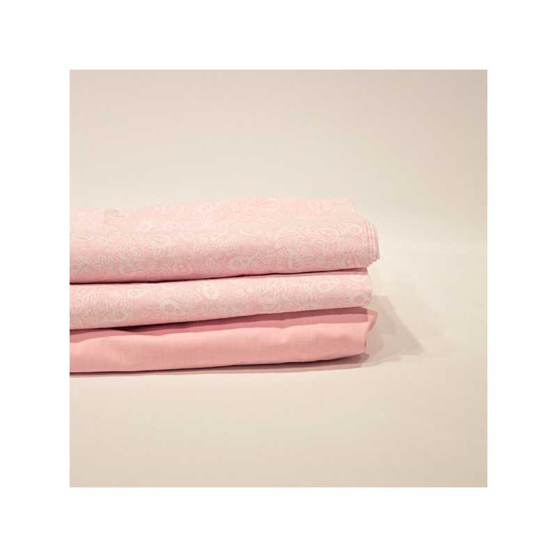 Juego sábanas Cachemir rosa largo especial 210