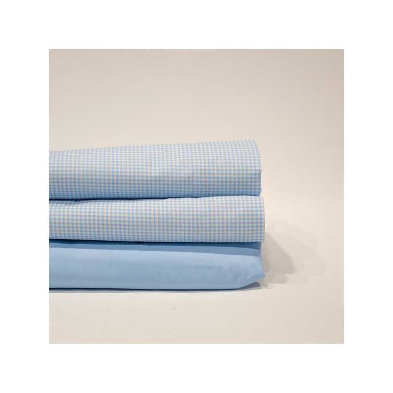 Juego sábanas caravana Vichy largo especial 220 cm - 3 PZS