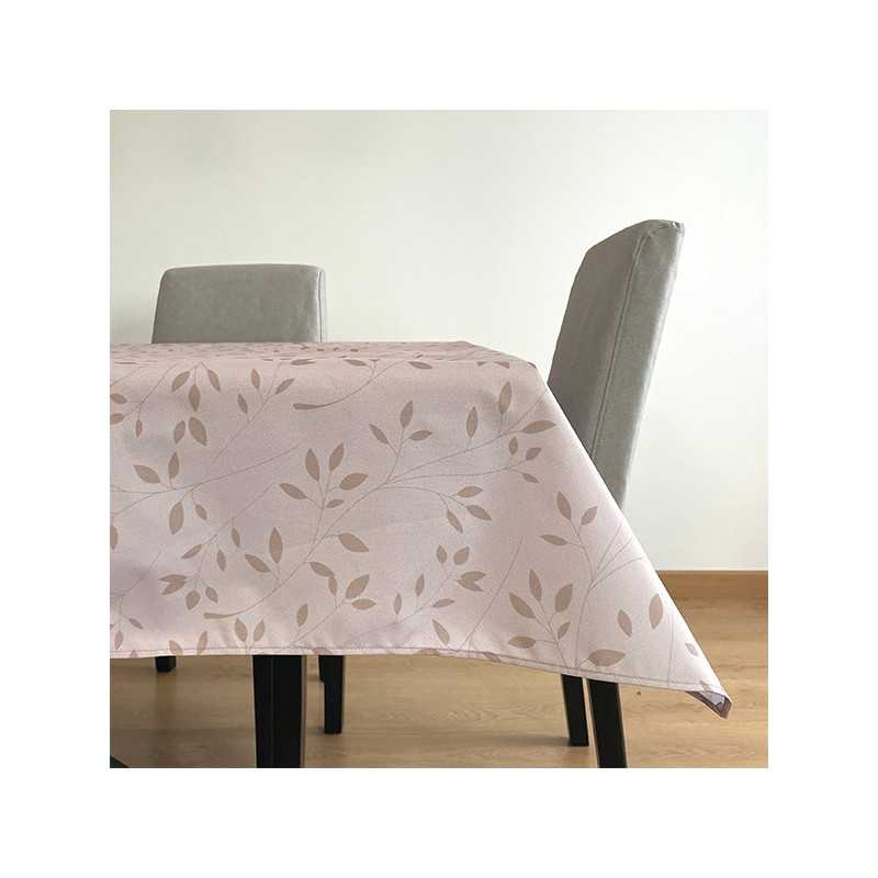 Mantel Antimanchas Flores beige