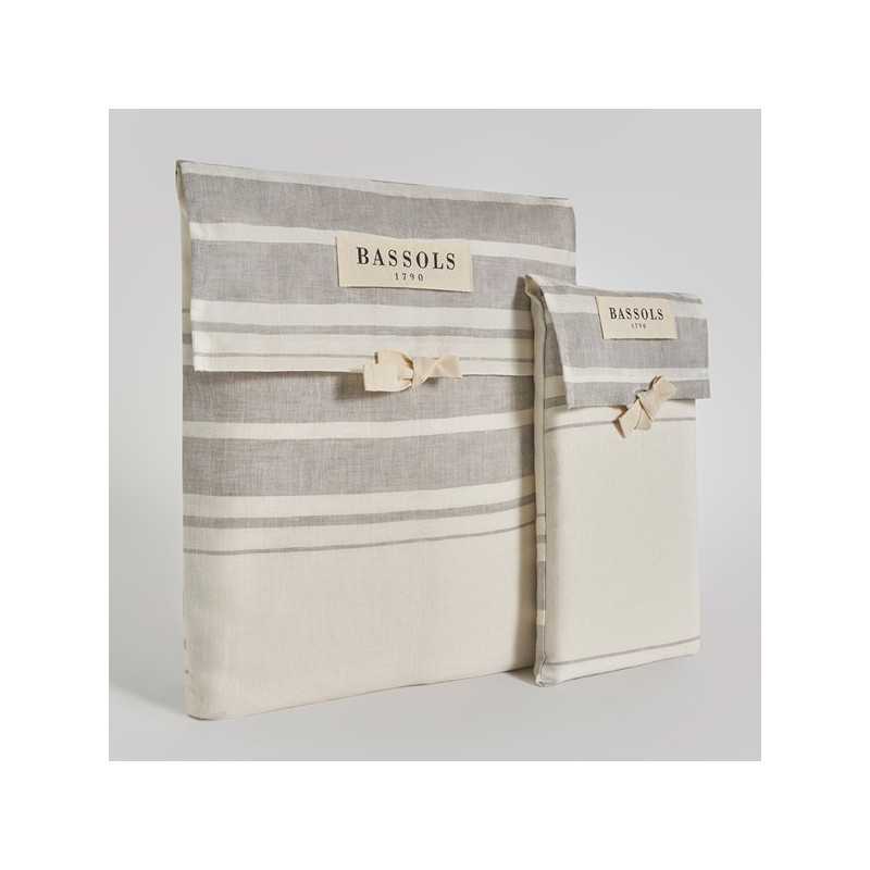 funda nordica bassols suit gris detalle