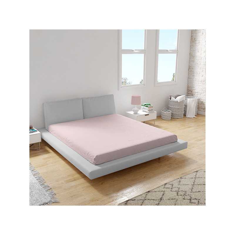 Sábana bajera algodón largo especial 220 cm rosa